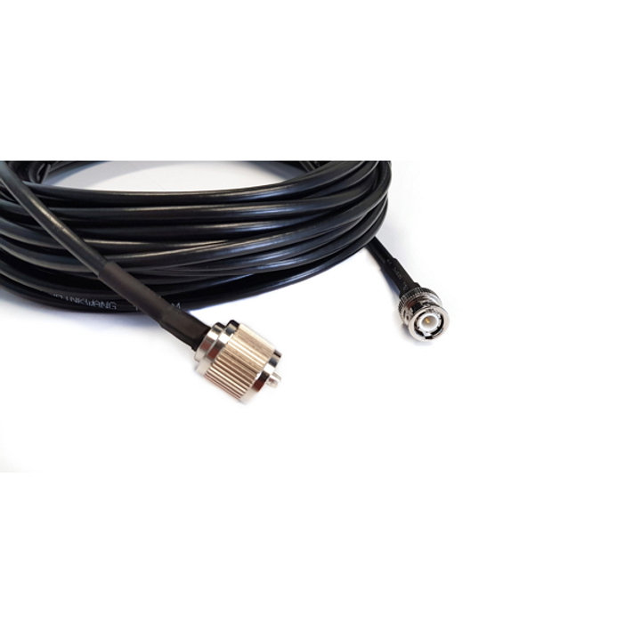 Cable Coaxial RG58A/U 50 Ohm Con Conectores BNC Macho
