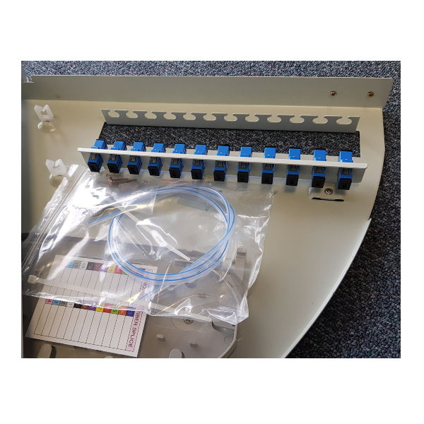 Thumbnail: 12 Way Fibre Optic Patch Panel - 1RU / Swing-out / LC Type