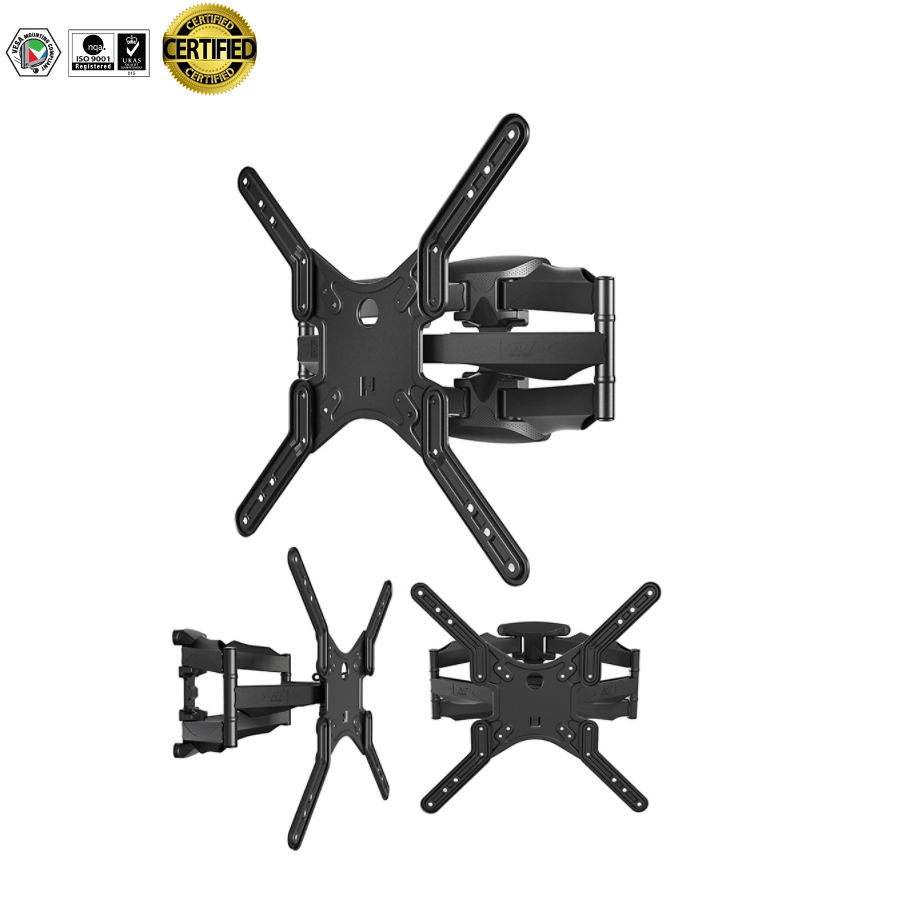 Thumbnail: Certified Premium 32-60 inch Tilt Swivel Full-motion Wall Mount Monitor Bracket