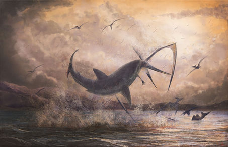 Cretoxyrhina vs Pteranodon low res © Witton 2018.jpg