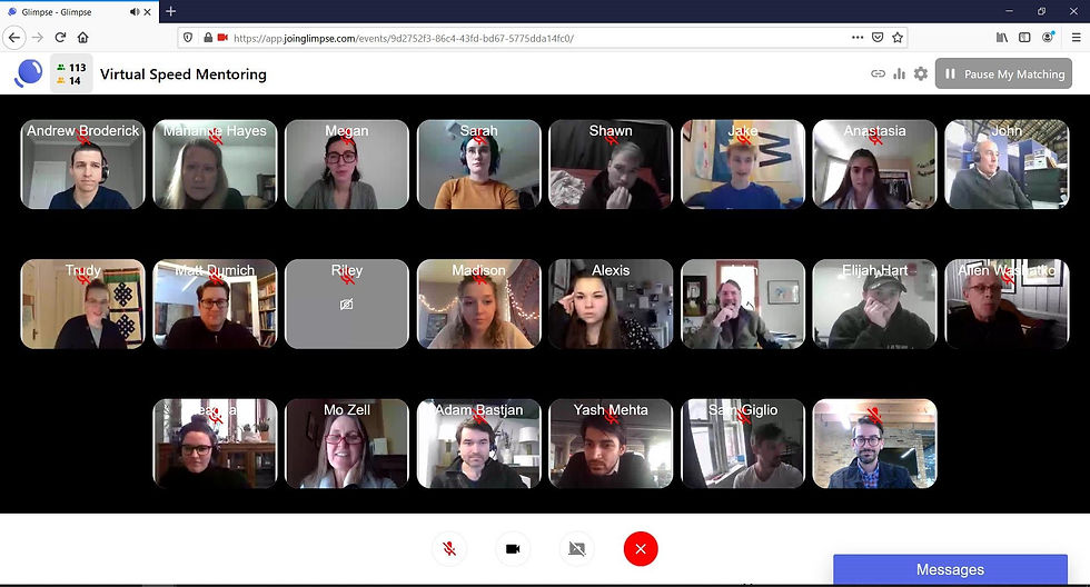 Virtual Speed Mentoring 