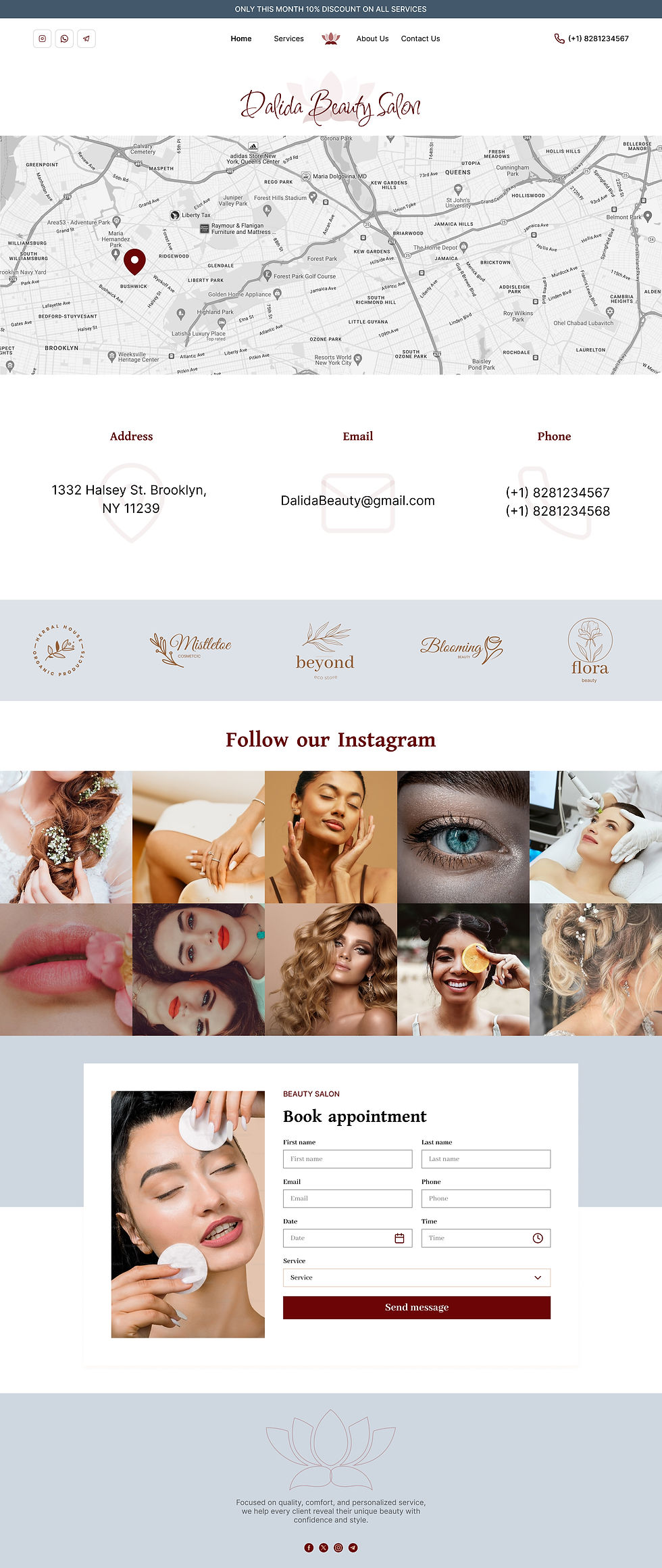Wix Studio website for a local business in NC