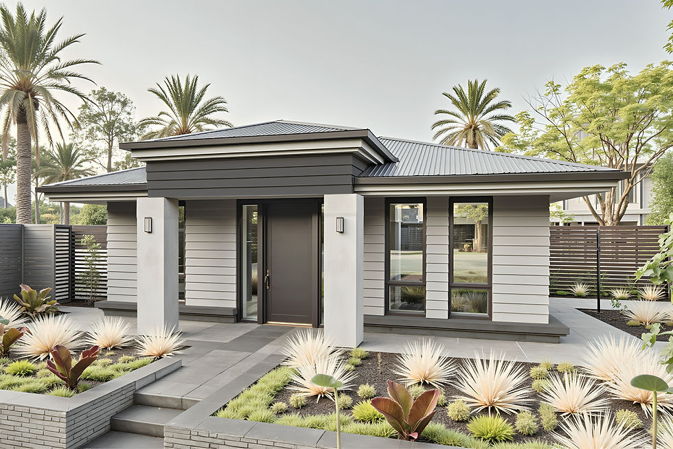 Modern Dixon Homes granny flat facade design GR4701/GR8904/GR8901 in Brisbane