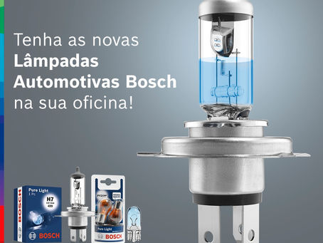 Agora você encontra as lâmpadas Bosch na Eletropar!