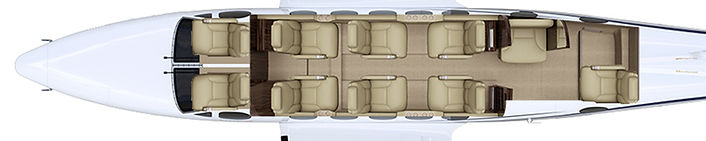 King Air B200 Floorplan