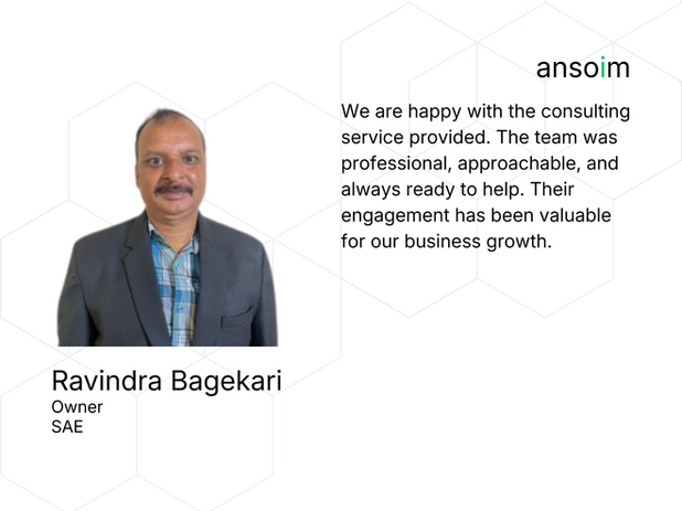 Client Testimonials - SEA. We are happy with the consulting service provided. The team was professional, approachable, and always ready to help. Their engagement has been valuable for our business growth.