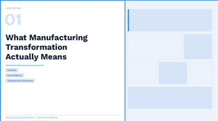 What is Manufacturing Transformation?