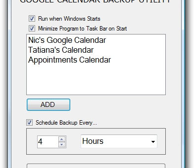 Google Calendar Backup Utility Crack