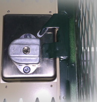 Inside View Sentry III Built-in Lock (When Open)