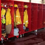 Open Front Fire Dept. Lockers