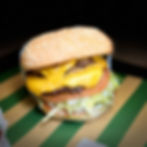 Double cheeseburger for mobile content creation