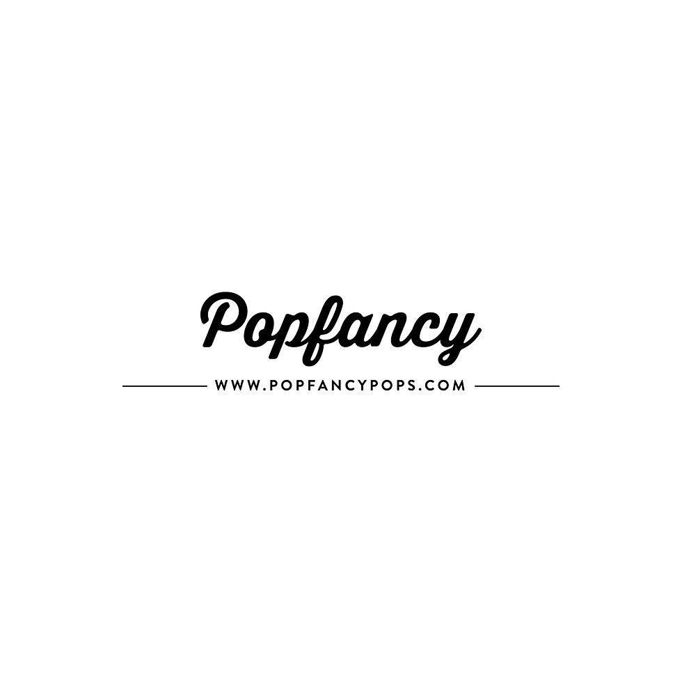 Popfancy logo with website for client reviews