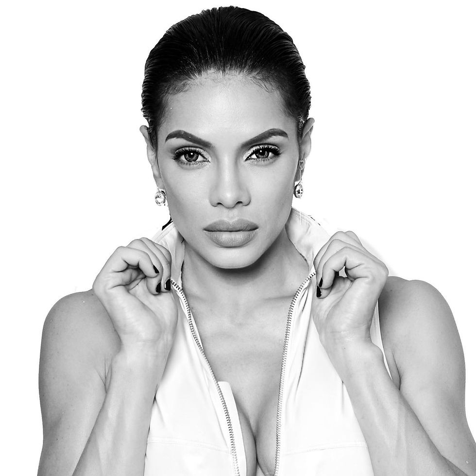 Nina Unrated posing for mobile content creation portfolio headshot