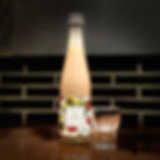 Sake bottle and glass for mobile content creation