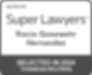 Super Lawyers badge for Rocio at Law