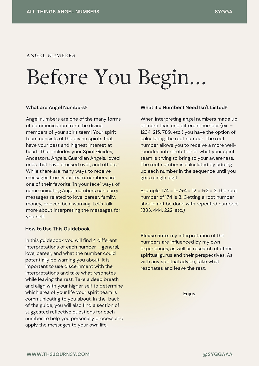 Thumbnail: All Things Angel Numbers E-book