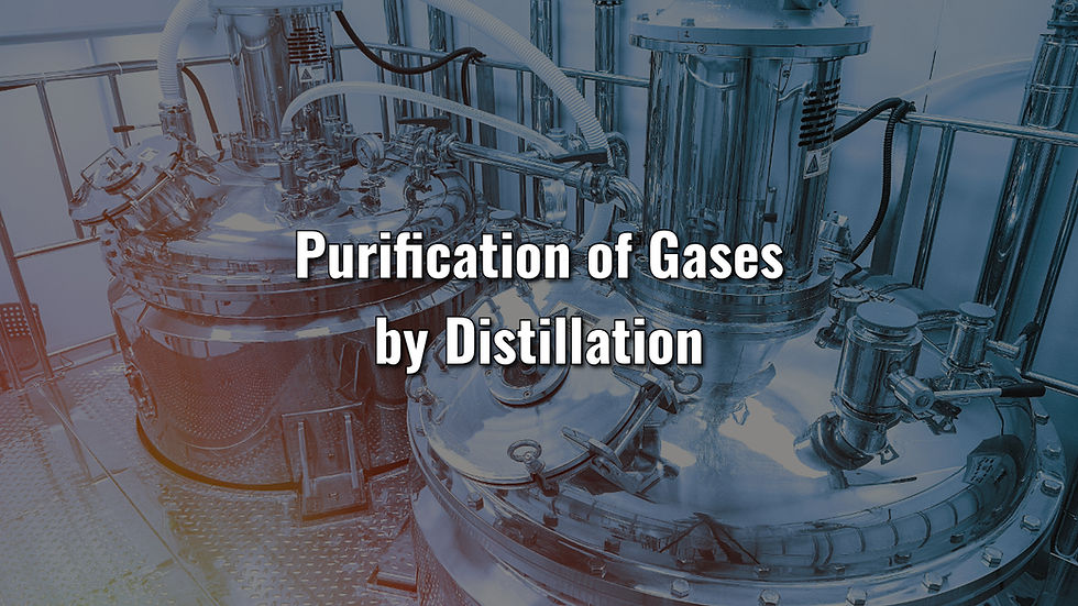 Purification of Gases by Distillation