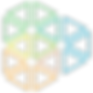 Multicolored triangle logo