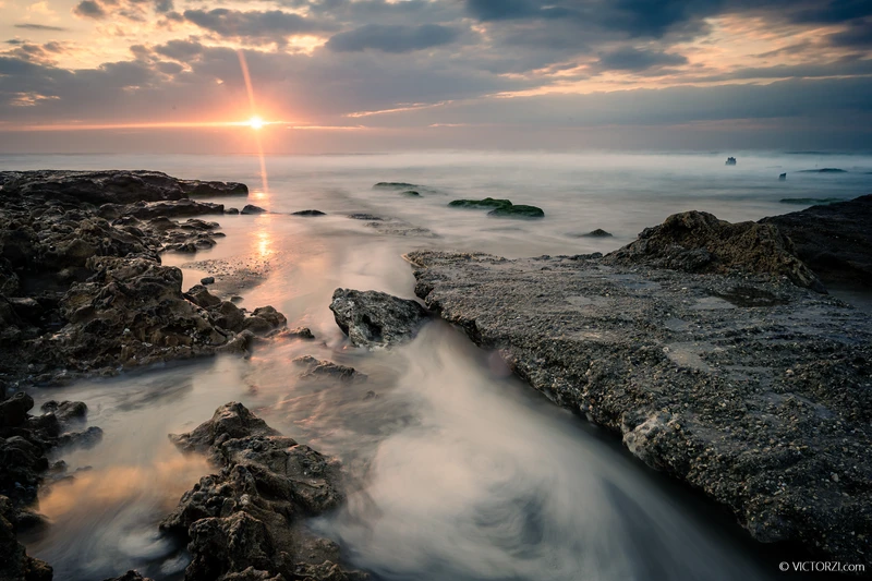 צילום נוף ימי שקיעה פלמחים לימוד צילום פוטוטיפס