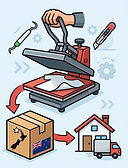 Heat press Cartoon
