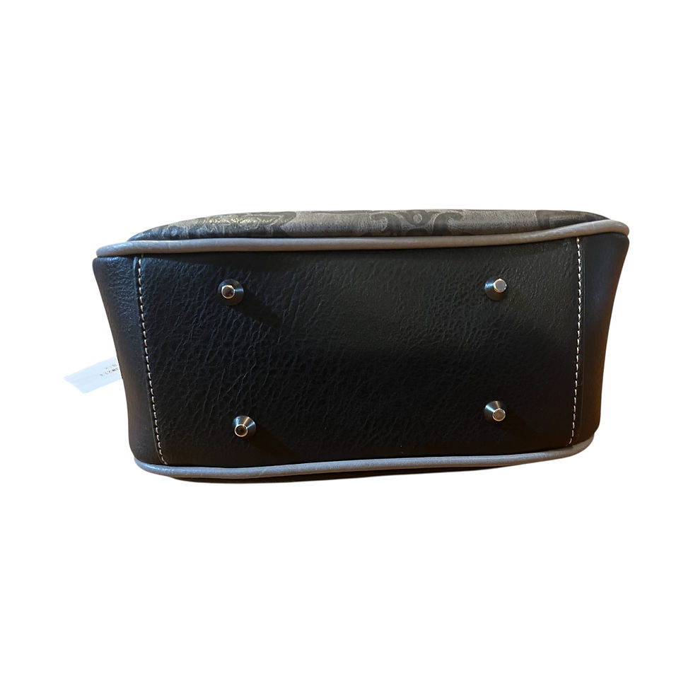 Thumbnail: Turquois and black hand bag