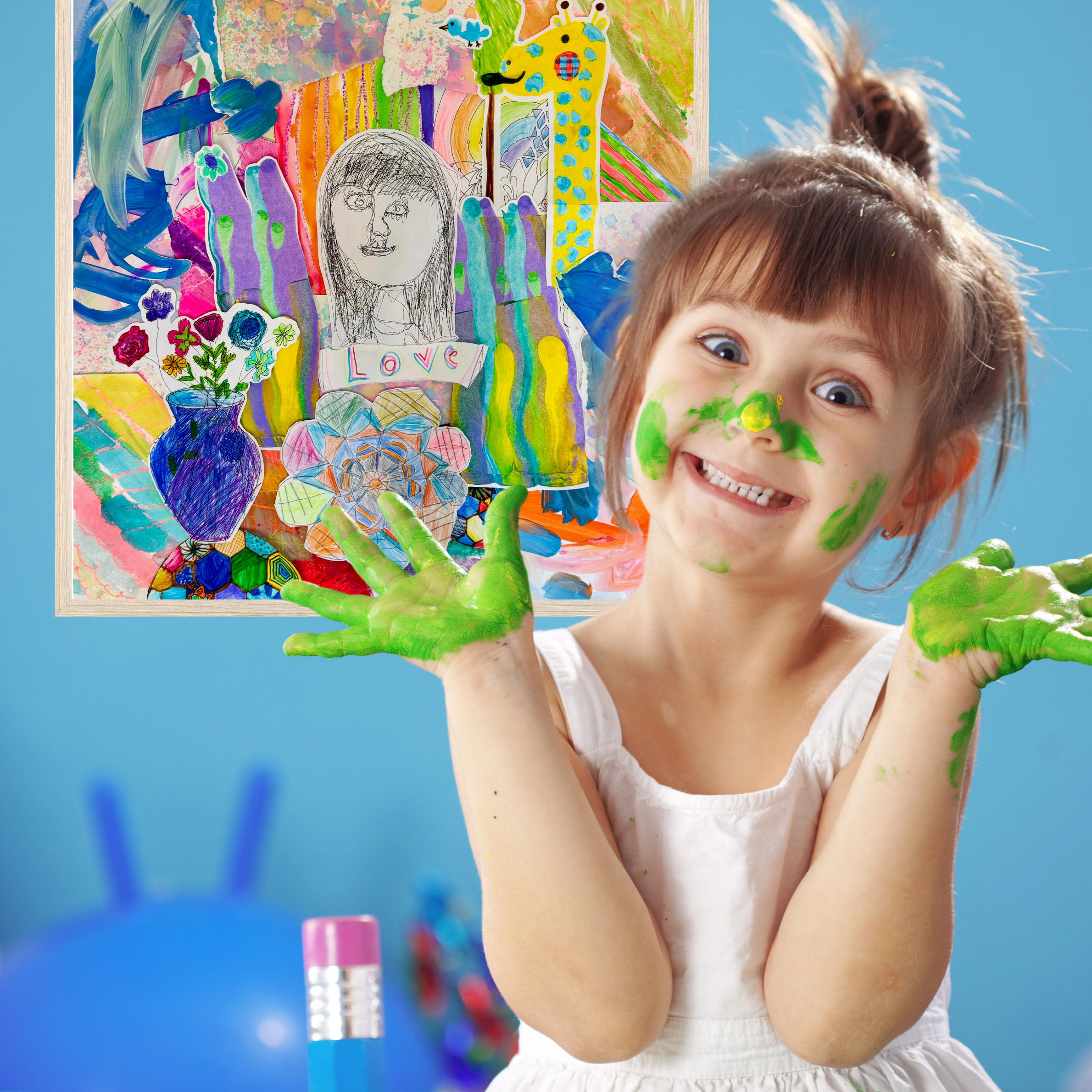 Custom Children's Art Collage: Limited Edition