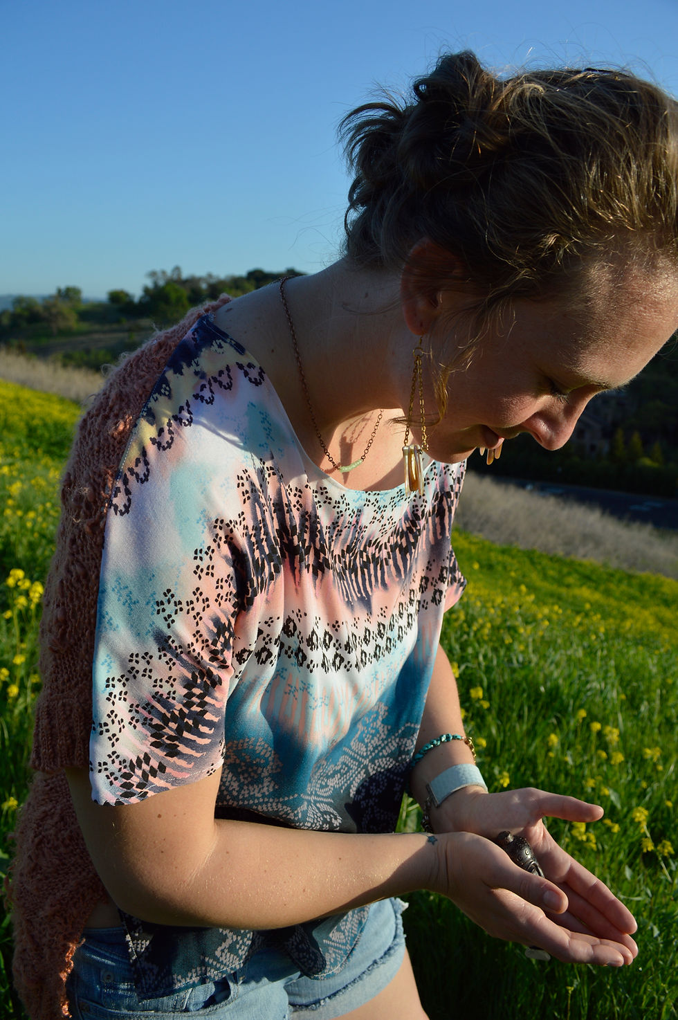 Thumbnail: Spring Forth // Colorful Tribal Print Crop Tunic