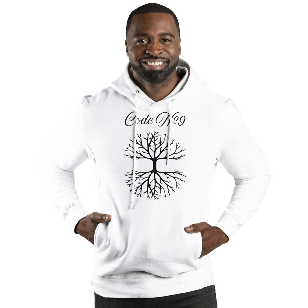 Code Number 9 Ultimate Fleece Unisex Pullover Hoodie | Threadfast 320H White