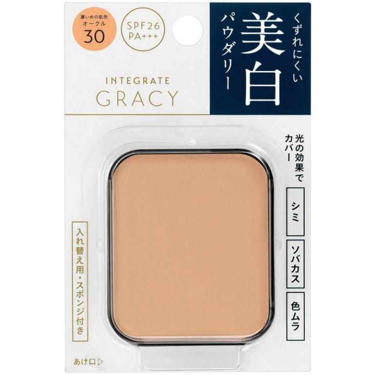 縮圖：日本Shiseido 資生堂 Integrate GRACY 完美意境乾濕兩用美白粉餅 補充裝 White Powder Foundation 11g