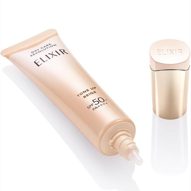 Thumbnail: Shiseido Japan Elixir Day Care Revolution UV Sunscreen 35ml [Tone Up Beige]