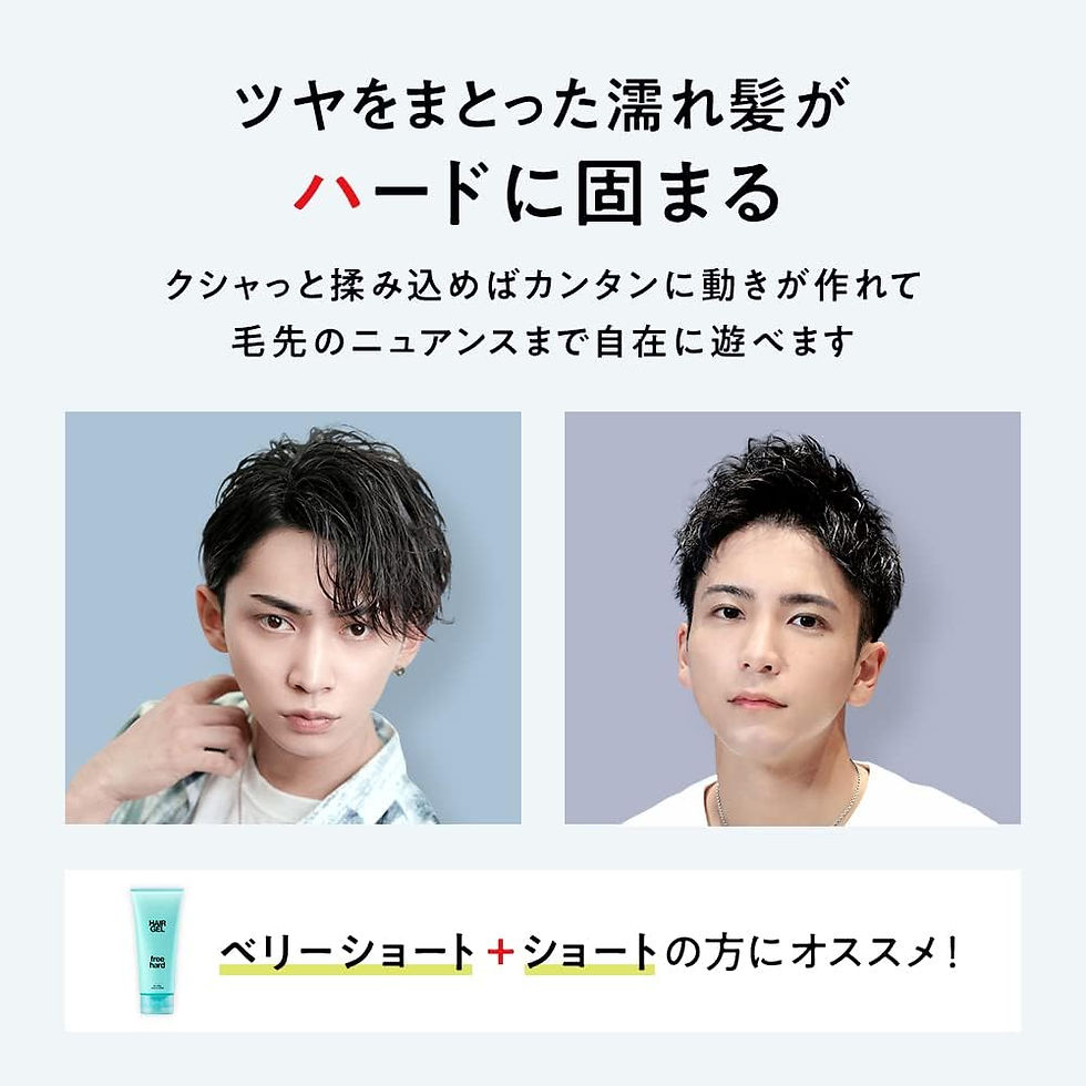 縮圖：(代購)日本LIPPS 男士專業頭髮造型啫喱 濕髮光澤感 Free Hard Hair Styling Gel 220g