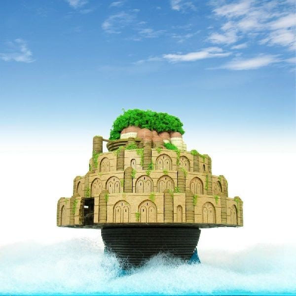 縮圖：(代購)日本宮崎駿 Laputa 天空之城場景拉普達城堡 DIY紙模型精品擺設 Castle in the Sky Non-scale Paper Craft