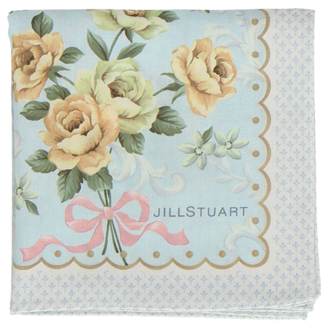 Jill Stuart Japan x Intermode Kawabe Large Print Handkerchief [Rose Bouquet]