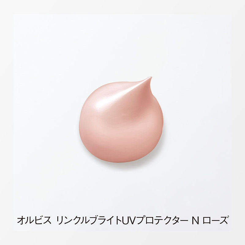 Thumbnail: (代購)日本Orbis Wrinkle Bright UV Protector Sunscreen 全能亮白抗皺精華防曬乳 SPF50+ 50g [Rose]