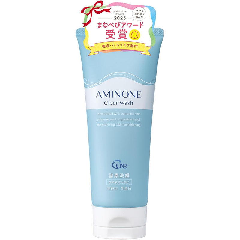 (代購)日本Cure 毛孔潔淨美肌酵素洗面乳 AMINONE Clear Face Wash 130g