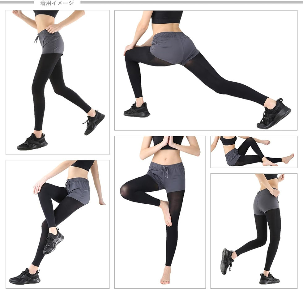 Thumbnail: (代購)日本製 Slim Walk Beau-Acty 加強型3段機能壓力美腿塑型運動內搭褲 Sports Compression Leggings