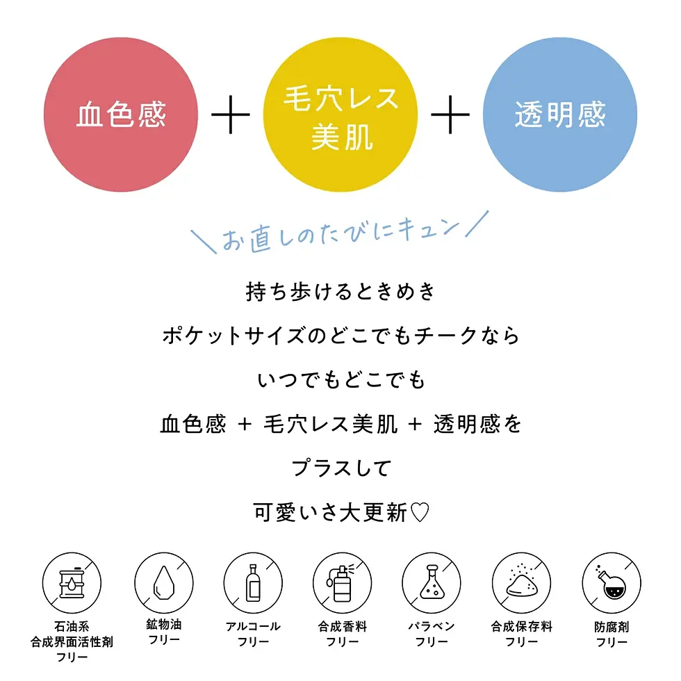 Thumbnail: (代購)日本Fujiko Doko Demo Anywhere Cheek 零毛孔無瑕透亮胭脂 1.8g (3色可選)