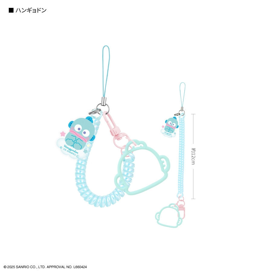 Thumbnail: (代購)日本Sanrio Characters 可愛造型智能手機手提電話多用途伸縮彈簧圈掛飾手機繩 multi-coil strap