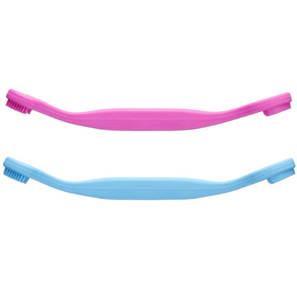 縮圖：日本製 Green Bell 矽膠雙頭刮舌頭清潔刷 口腔護理 Tongue Cleaner Dual Head Good Design Award [粉紅色]