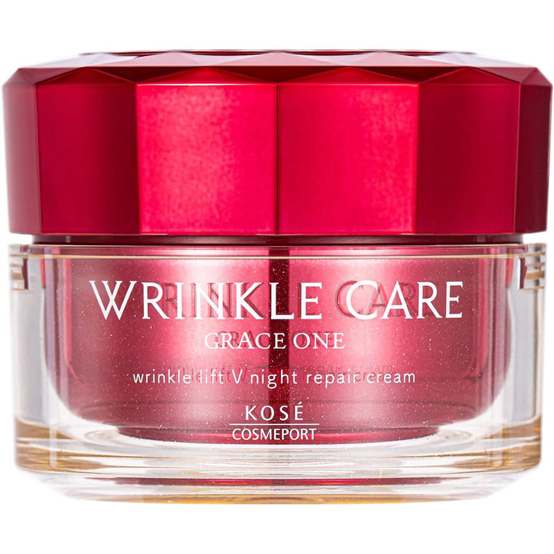 Thumbnail: 日本最新版Kose Grace One 抗皺提拉V夜間修護面霜 Wrinkle Lift V Night Repair Night Cream 50g 晚霜