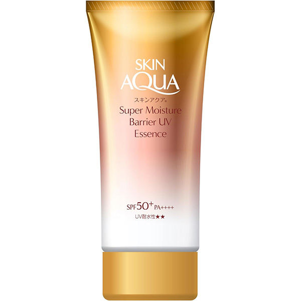 縮圖：日本樂敦Rohto SKIN AQUA 水潤肌超保濕極效防禦防曬精華 Super Moisture Barrier UV Essence SPF50+ 70g