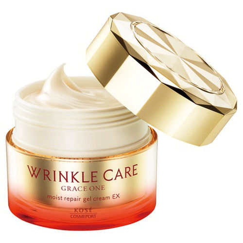 縮圖：日本最新版 Kose Grace One 多效合一高機能真皮修復活肌面霜 Wrinkle Care Moist Repair Gel Cream EX 100g