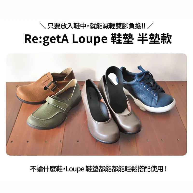 縮圖：(代購)日本製 Re:getA Loupe insole+ 立體減壓吸震健康舒適全鞋墊 可按腳型裁剪 Insole Shoe Pad MTR-FL