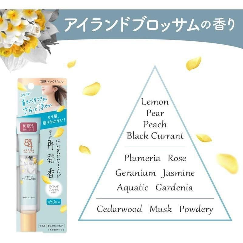 Thumbnail: Kao Japan 8x4 Fragrance Aroma Switch Cool Neck Gel (20g/.67oz.)