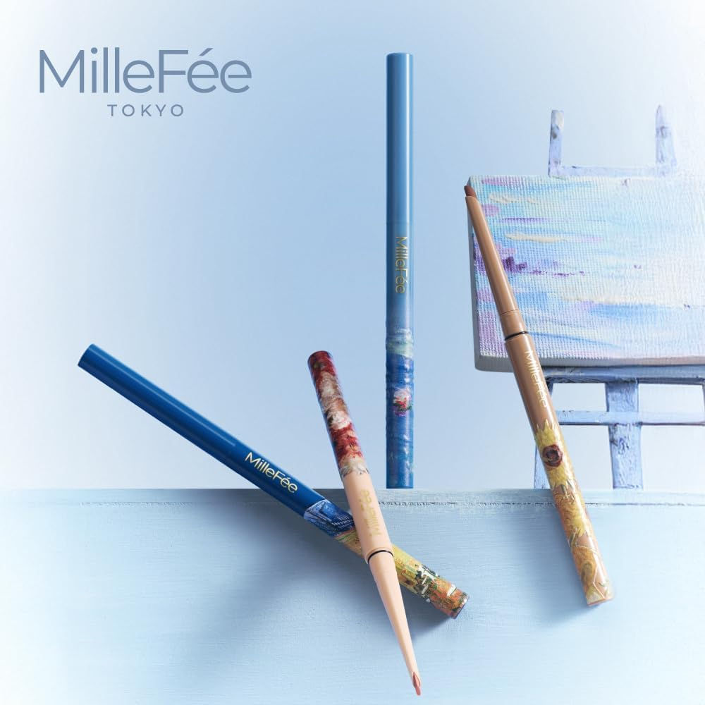 (代購)日本MilleFee Famous Painting Gel Eyeliner 名畫系列彩繪凝膠眼線筆 (4色可選)