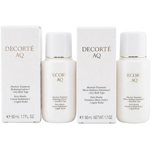 日本Kose DECORTE AQ Absolute Treatment Hydrating Lotion+Emulsion