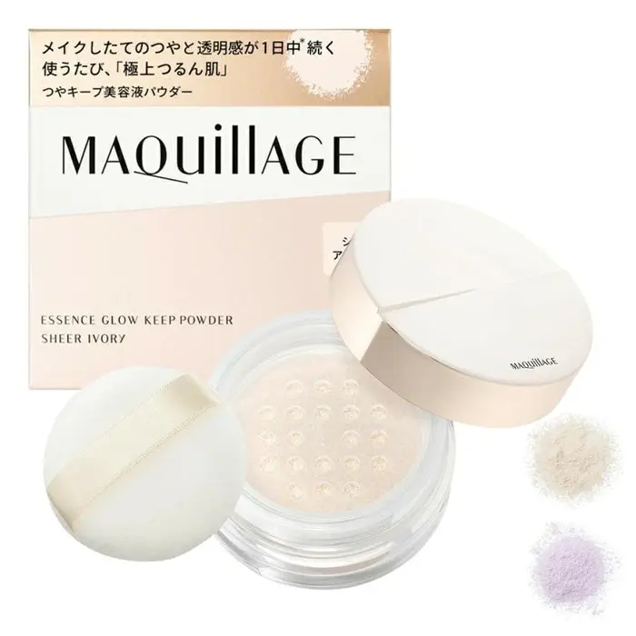 縮圖：日本資生堂 Shiseido MAQUillAGE Essense Glow Keep Powder 透亮光澤感零毛孔美肌蜜粉 8g 2025新版