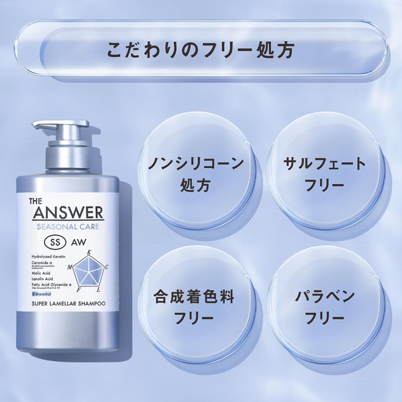 Thumbnail: (代購)2026日本花王 KAO The Answer Seasonal Care 季節性護理密集修復保濕洗髮水 Super Lamellar Shampoo