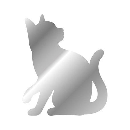 Thumbnail: (代購)日本可愛貓咪/柴犬狗自動黏貼牆身鏡 Meow Cat Shiba Inu Dog Wall Mirror