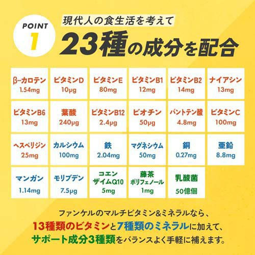 Thumbnail: (代購)日本 Fancl 多元健體綜合維他命及礦物質營養補充品 Multiple Vitamin & Mineral Supplement 30日份 (90粒)